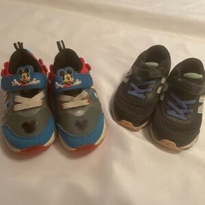 Mickey Mouse and New Balance‎ Baby/Toddler Shoes, Size 7 and 7 1/2